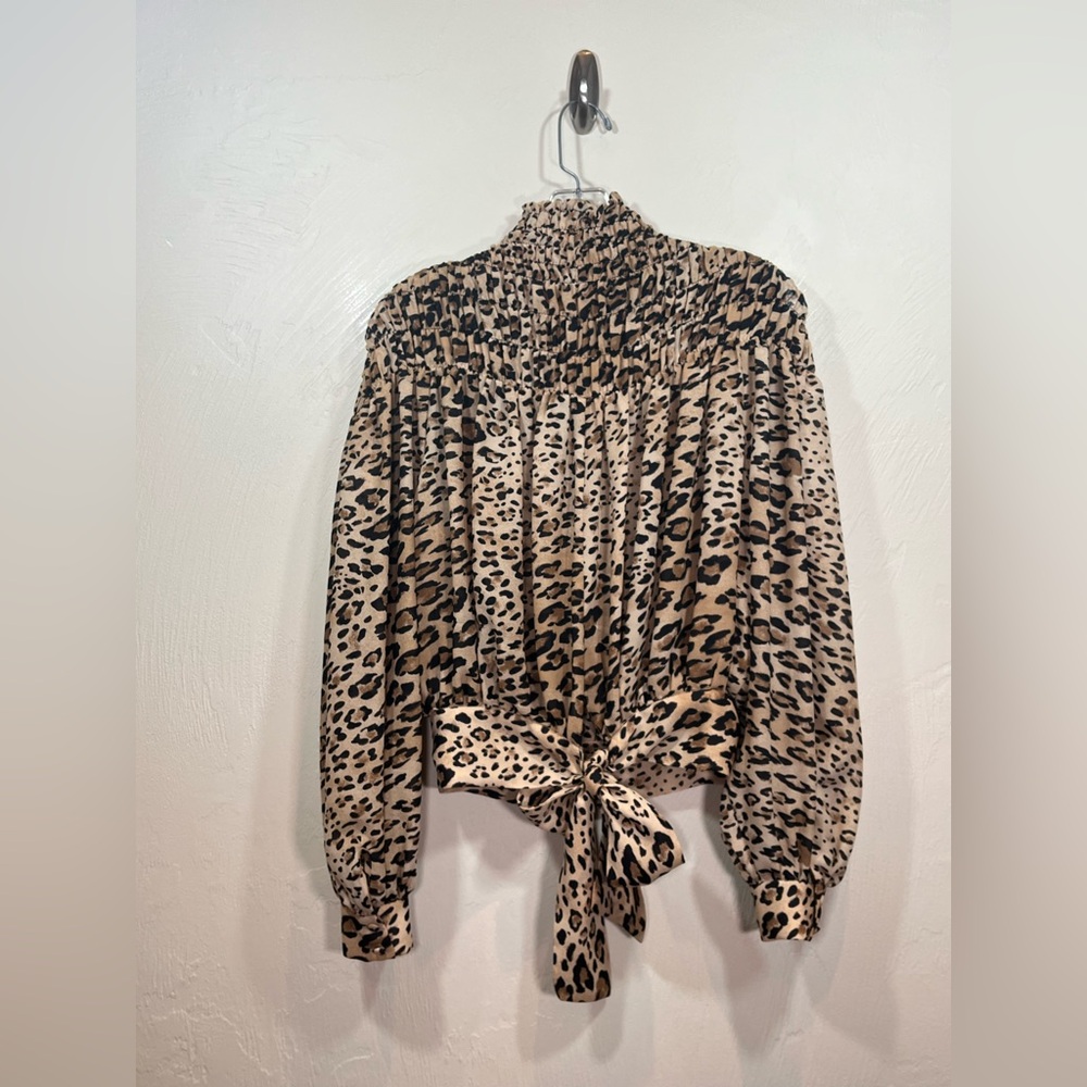 Frame Animal Print Women's Top - Picture 4 of 7